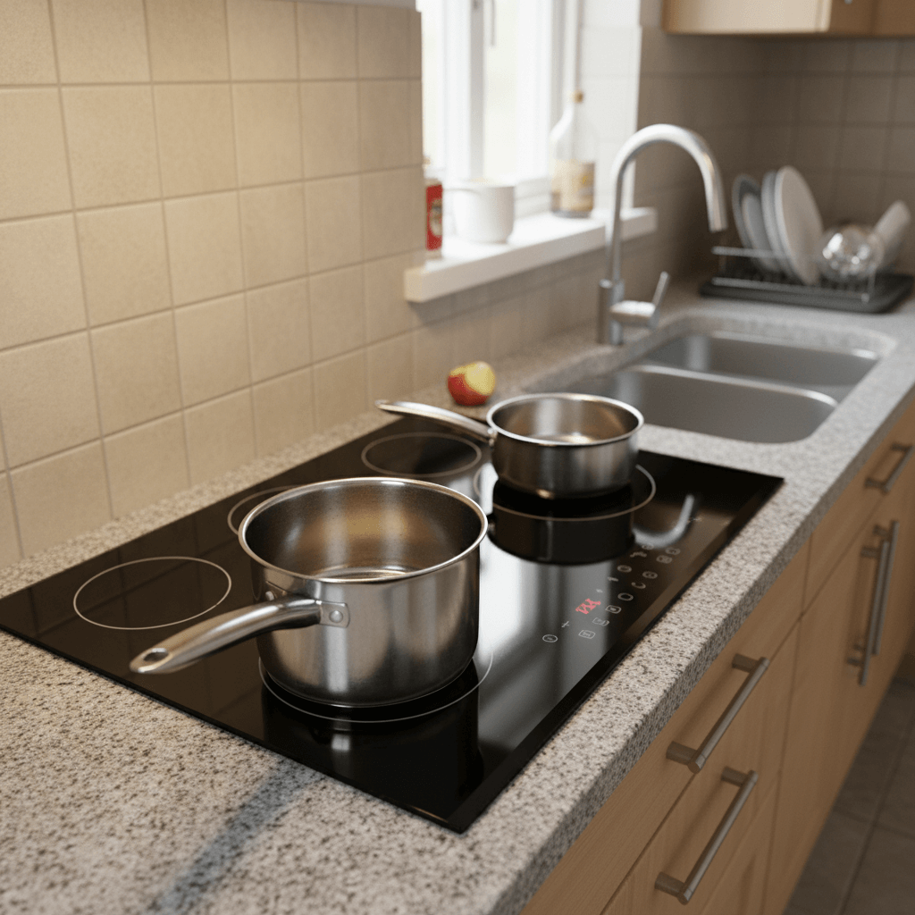 Werkzeugtasche eines Elektrikers auf einer Baustelle